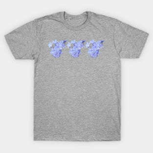 Three Bunches of Little Blue Flowers Photo T-Shirt